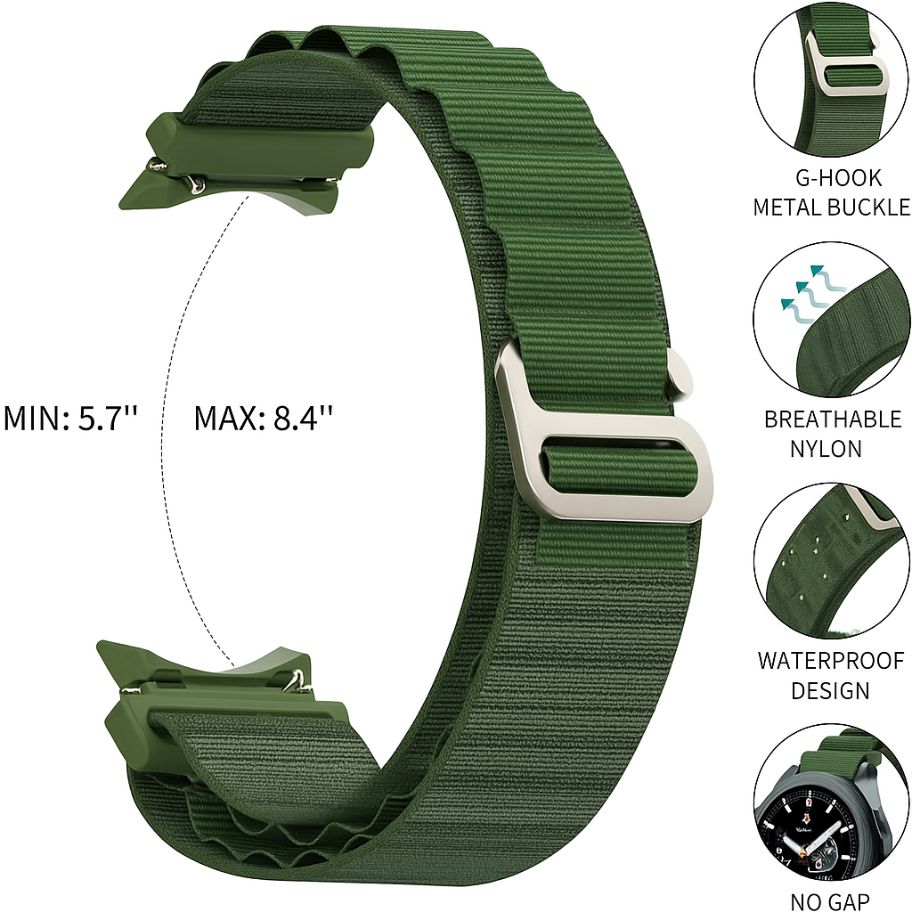 Galaxy Watch Band - Silicone Strap Sport Style